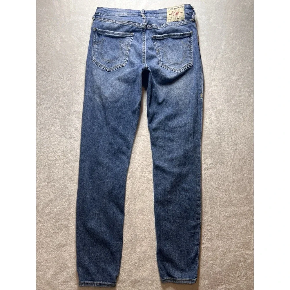 True Religion Jeans Size 29 Womens Jennie Curvy High Rise Skinny Blue Denim